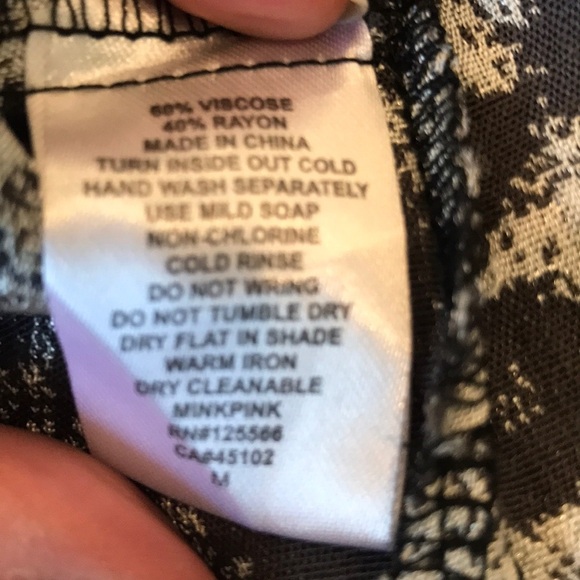 Mink Pink Jacquard Gray Leopard Strapless Mini Dress M - Picture 8 of 9